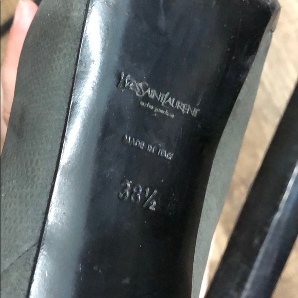 YSL Tribtoo Degrade Leather Platform Ankle Booties - Picture 4 of 8